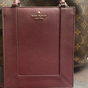 Kate Spade Deep Red Crossbody Bag new tags removed